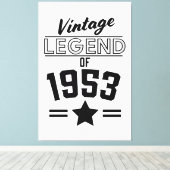 Vintage Legende von 1953 Leinwanddruck (Insitu (Holzboden))