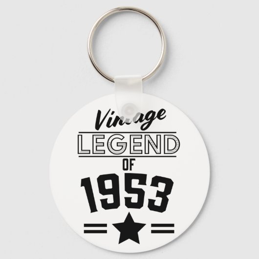Vintage Legende von 1953 Schlüsselanhänger (Vorderseite)