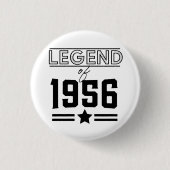 Vintage Legende von 1956 Button (Vorderseite)