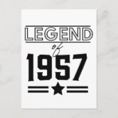 Vintage Legende von 1957 Postkarte (Vorderseite)