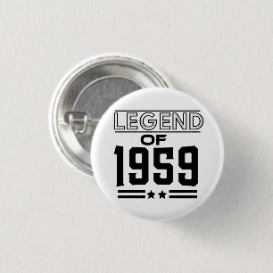 Vintage-Legende von 1959 Button