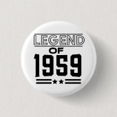 Vintage Legende von 1959 Button (Vorderseite)