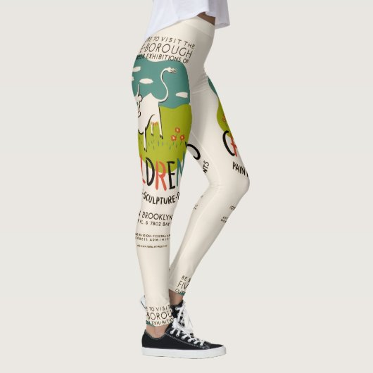 Vintage Leggings der Kinderkunst (Rechts)