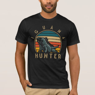 Vintage Leguan Jäger Lustiger Reptilienliebhaber T-Shirt