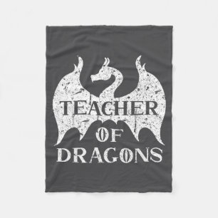 Vintage-Lehrer der Drachen Lustige Zitate Lehrer S Fleecedecke