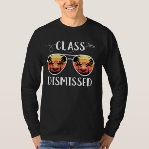 Vintage Lehrerklasse entlassen Sonnenbrille Sonnen T-Shirt