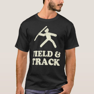 Vintage-Leichtathletik-Trainer Speerwurf Kugelstoß T-Shirt