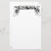 Vintage Leidenschaft Blume Stationery Briefpapier (Vorne/Hinten)