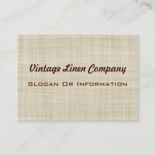 Vintage Leinengeschäfts-Karten Visitenkarte