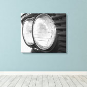 Vintage Leinwand der BMW-Scheinwerfer (Insitu (Holzboden))