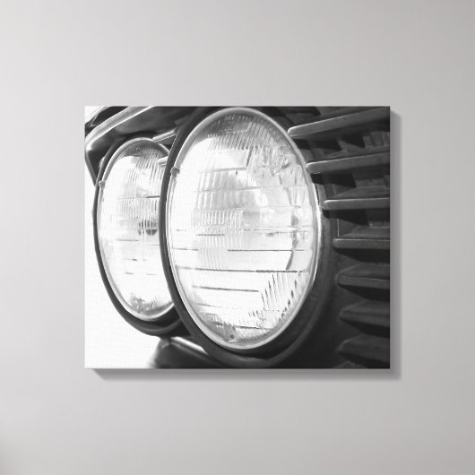 Vintage Leinwand der BMW-Scheinwerfer (Vorderseite)