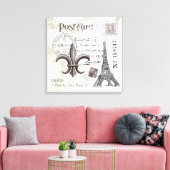 Vintage Leinwand des Eiffelturms (Insitu (Wohnzimmer))