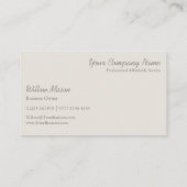 Vintage Leinwand Eiffelturm - Visitenkarte (Rückseite)