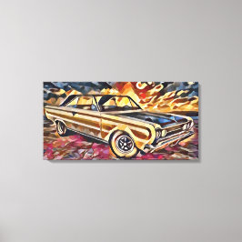 Vintage Leinwanddruck