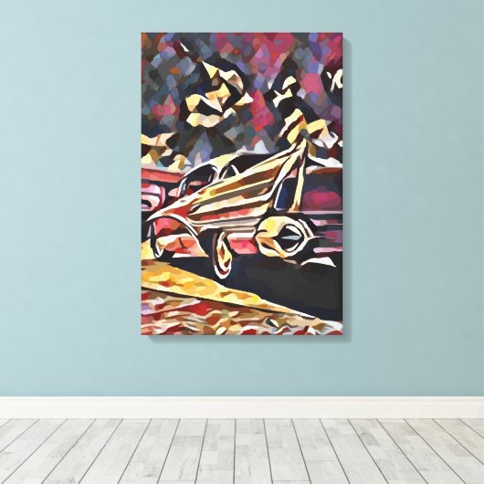 Vintage Leinwanddruck (Insitu (Holzboden))