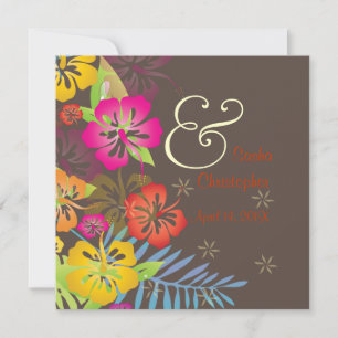 Vintage/Leis/Luau/Hibiskus-Hochzeitseinladungen Einladung