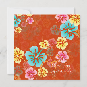 Vintage/Leis/Luau/Hibiskus-Hochzeitseinladungen Einladung