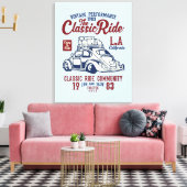 Vintage Leistung der klassischen Ride-Leinwand Leinwanddruck (Insitu (Wohnzimmer))