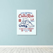 Vintage Leistung der klassischen Ride-Leinwand Leinwanddruck (Insitu (Holzboden))