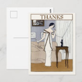Vintage Lektüre, Text Postkarte ändern (Vorne/Hinten)