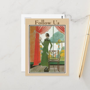 Vintage Lektüre, Text Postkarte ändern