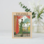 Vintage Lektüre, Text Postkarte ändern (Stehend Vorderseite)