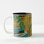 Vintage Lektüre Zweifarbige Tasse (Links)
