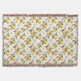 Vintage Lemon Blossom – Elegante botanische Zitrus Decke