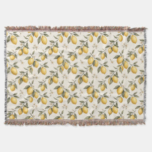Vintage Lemon Blossom – Elegante botanische Zitrus Decke