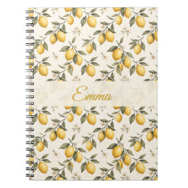 Vintage Lemon Blossom – Elegante botanische Zitrus Notizblock