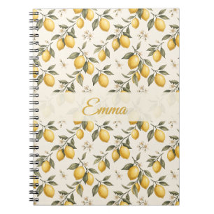Vintage Lemon Blossom – Elegante botanische Zitrus Notizblock