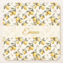 Vintage Lemon Blossom – Elegante botanische Zitrus