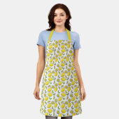 Vintage Lemon Print Schürze (Getragen)
