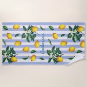 Vintage Lemonen Strandtuch (Vorderseite)