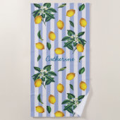 Vintage Lemonen Strandtuch (Vorderseite)