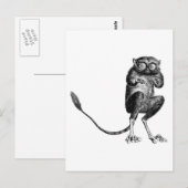 Vintage Lemur Postkarte (Vorne/Hinten)