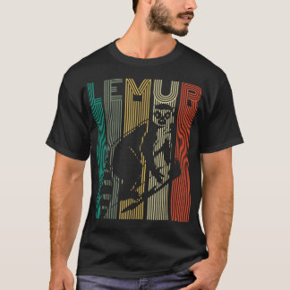 Vintage Lemur Retro Lemur Frauen Männer Kinder T-Shirt