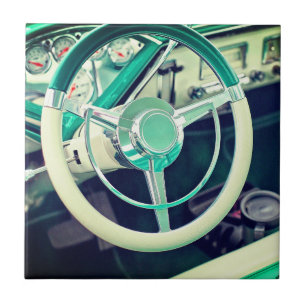 Vintage-Lenkrad Fliese