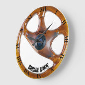 Vintage Lenkradhalterung Große Wanduhr (Winkel)