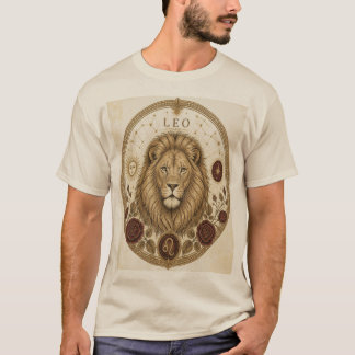 Vintage-Leo-Sternzeichen-Löwe-Kunst T-Shirt