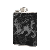 Vintage Leokonstellation MapHevelius 1690 Flachmann (Links)