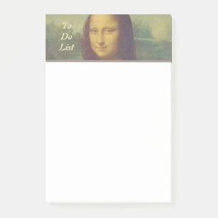 Vintage Leonardo da Vinci Mona Lisa Post-it Klebezettel