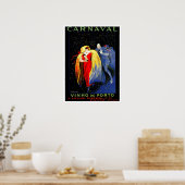 Vintage Leonetto Cappiello carnival porto ad Poster (Küche)