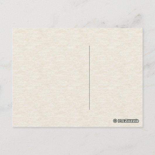 Vintage Leopard-Illustration Postkarte (Rückseite)