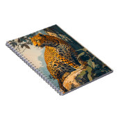 Vintage Leopard-Kunst Notizblock (Rechte Seite)