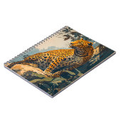 Vintage Leopard-Kunst Notizblock (Linke Seite)