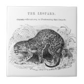Vintage Leopardendarstellung Fliese (Vorderseite)