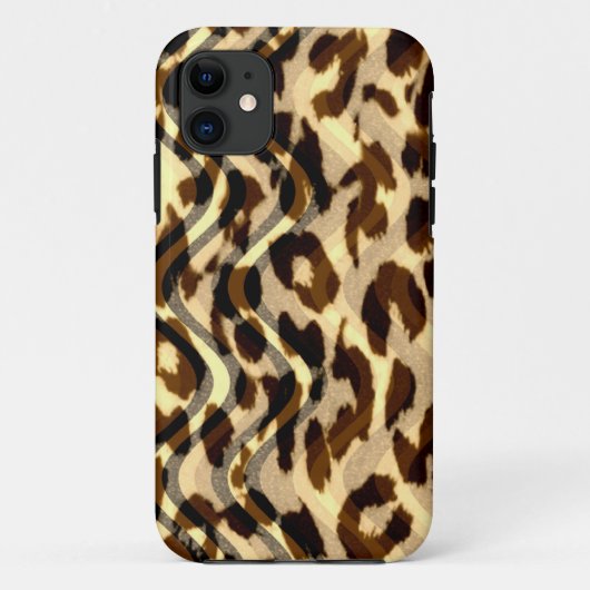 Vintage Leopardenhaut Case-Mate iPhone Hülle (Rückseite)