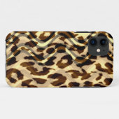 Vintage Leopardenhaut Case-Mate iPhone Hülle (Rückseite (Horizontal))
