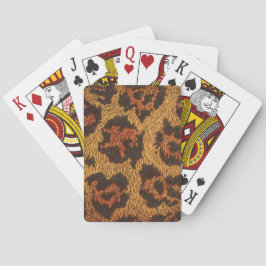 Vintage Leopardrucke Spielkarten